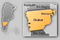 Mapa del Chubut