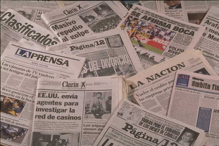Diarios de cada provincia Argentina y Diarios Nacionales