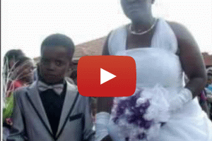 Matrimonio de un niño de 8 años con una mujer de 61 genera conmoción. Video