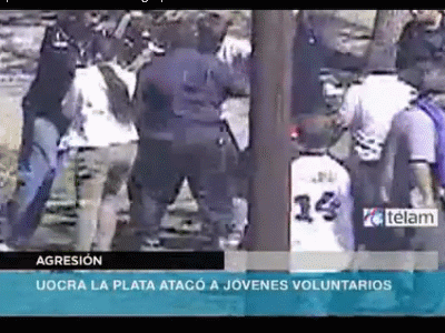Video : El enfrentamiento entre la UOCRA y La Cámpora en La Plata