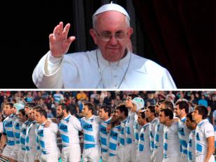 Los Pumas visitan al Papa Francisco en el Vaticano
