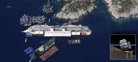 Logran reflotar el crucero Costa Concordia