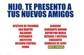 BOCA FESTEJA LA DERROTA DE RIVER CON AFICHES