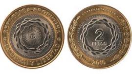 MONEDAS DE 2 PESOS