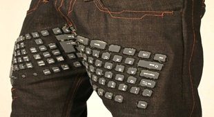 Desarrollan unos jeans con mouse y teclado incorporados