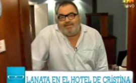 8 , 9 y 10! - LANATA EN PIJAMAS EN LA SUITE DEL HOTEL DE CRISTINA KIRCHNER. VIDEO
