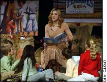 Madonna durante la lectura p�blica de 
