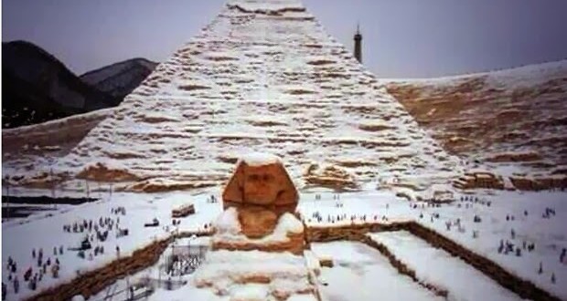 Cae nieve en Egipto por primera vez en 112 años