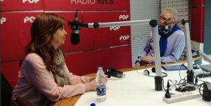 Cristina Kirchner habló sobre la censura a Navarro en una radio del Grupo Indalo