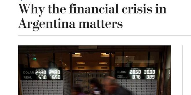 Todo esto es solo un problema de Argentina o un presagio de un crack financiero más amplio ?