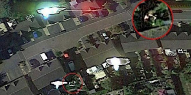 Google Earth captó el momento justo cuando extraterrestres lo secuestraron