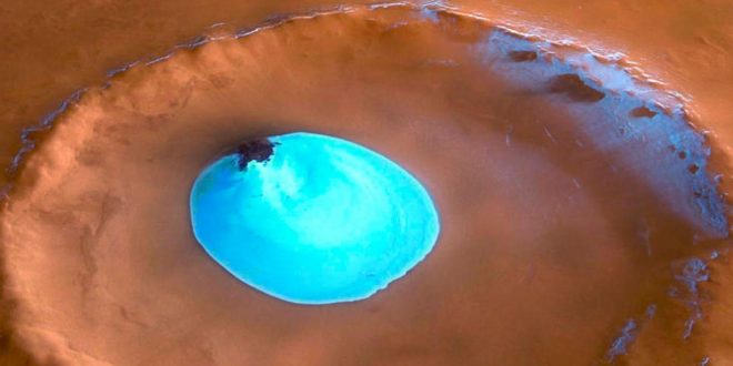 Descubrieron agua líquida en Marte