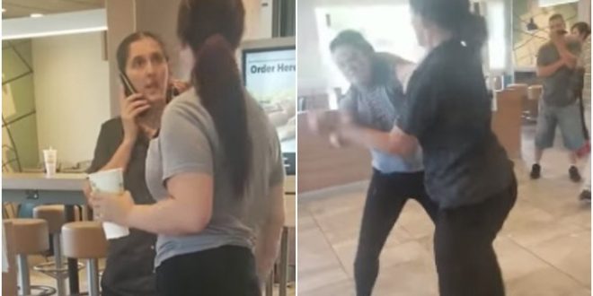 Video: Pelea entre una empleada de McDonald’s y una clienta