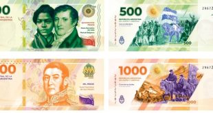 Así serán los nuevos billetes Argentinos
