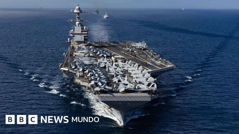USS Gerald Ford: el imponente portaaviones de EE.UU. que costó $13.000 millones y ahora está en el Caribe