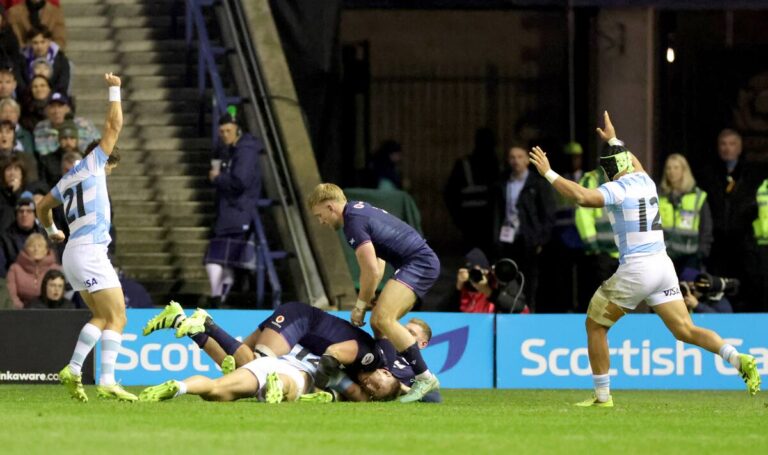 ¡Victoria de Los Pumas! Superaron a Escocia 33-24 en Murrayfield