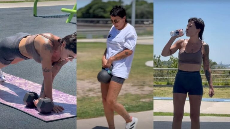 Mayra Mendoza celebra su cumpleaños entrenando con un mensaje a CFK