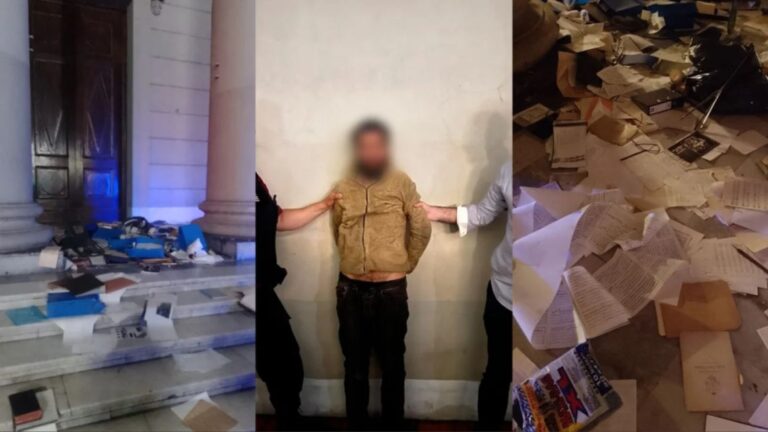 Hombre arrestado tras atrincherarse en la Catedral Metropolitana de Buenos Aires
