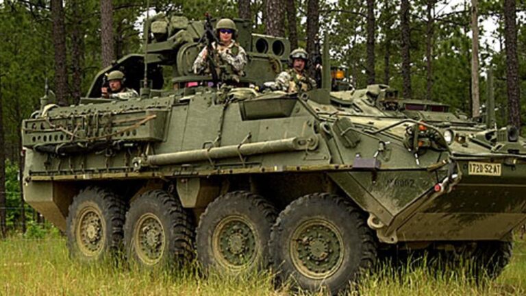 Argentina recibe sus primeros cuatro vehículos blindados Stryker 8×8 M1126
