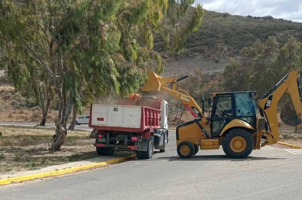 Equipos trabajando en pluviales