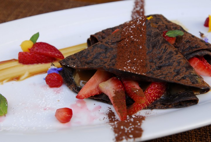 Panqueques de chocolate sin harina