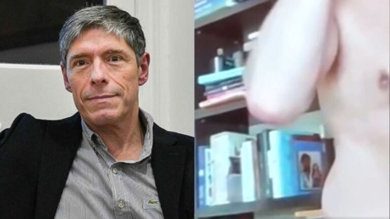 Abal Medina sorprende en Zoom: aparece semidesnudo durante acusaciones a los Kirchner