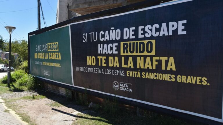 Alta Gracia lanza campaña para reducir ruidos y mejorar la seguridad vial
