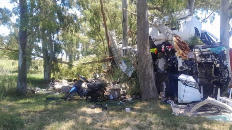 Córdoba: Accidente grave de camión en Ruta 7; chofer hospitalizado