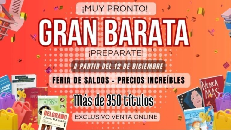 Feria de Saldos Online: Editorial Universitaria de Buenos Aires lanza su evento el 12 de diciembre
