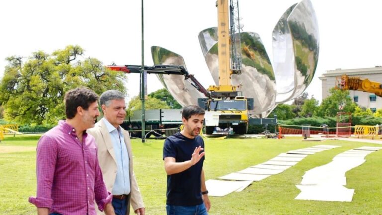 Concluye el Gran Operativo de Restauración de la Floralis Genérica