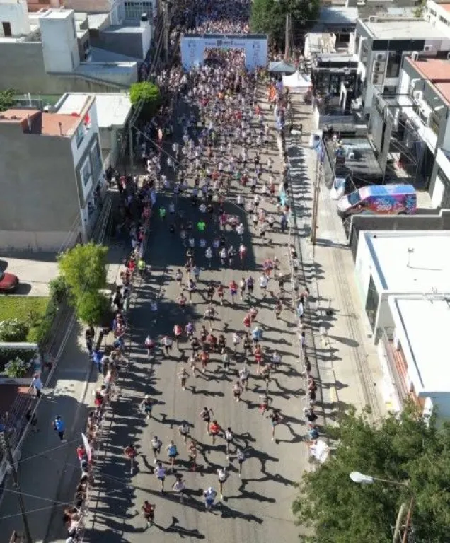 La carrera desde el aire