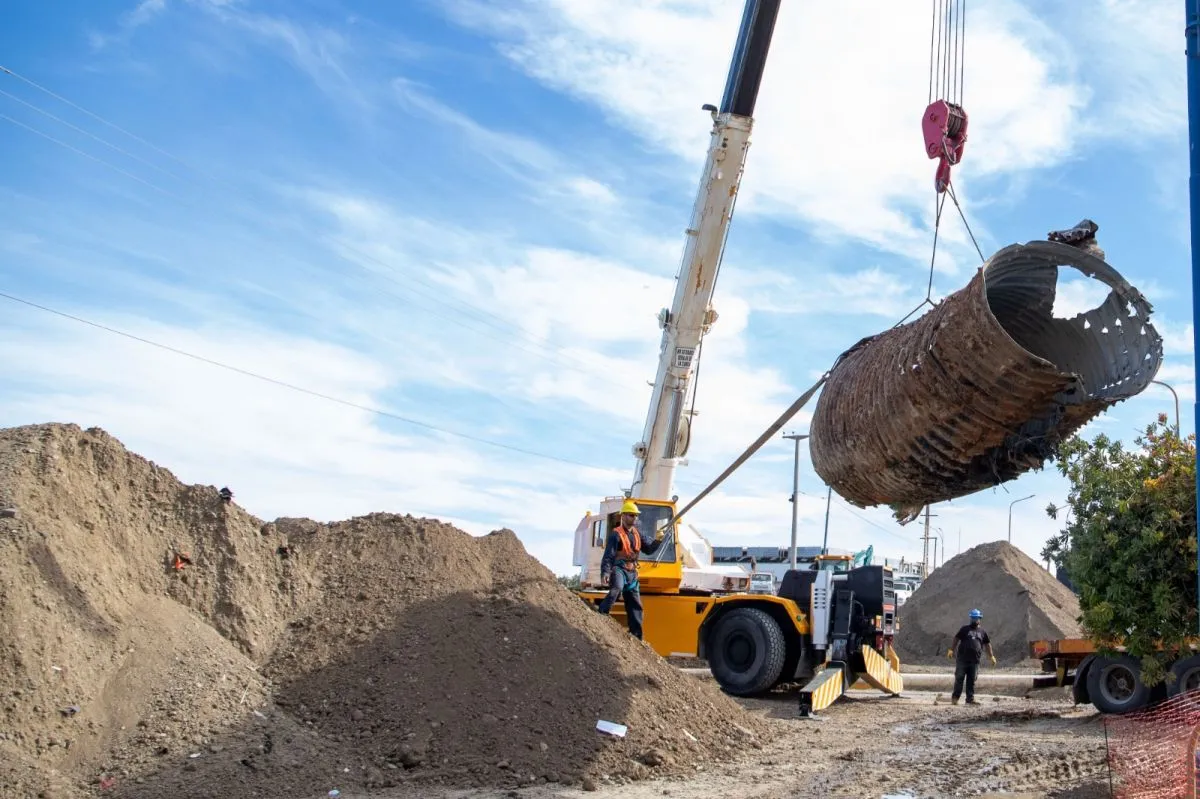 Operativo de extracción de pluvial