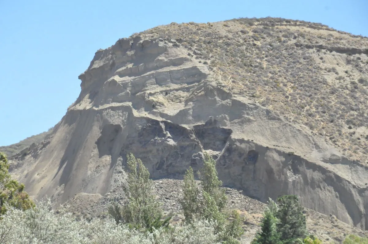Cerro Hermitte después del desplazamiento