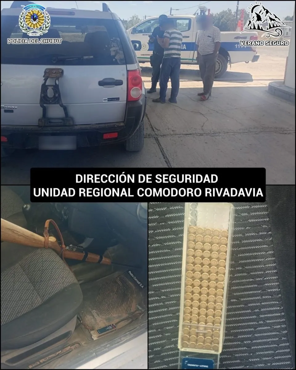 Detención de sospechosos en Comodoro Rivadavia