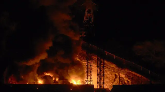 Incendio en Fuerte Tiuna