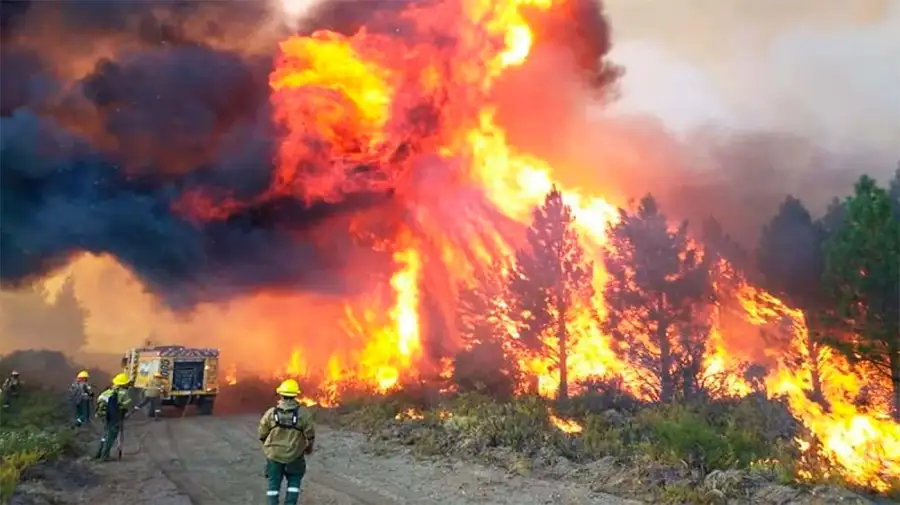Incendios en Chubut