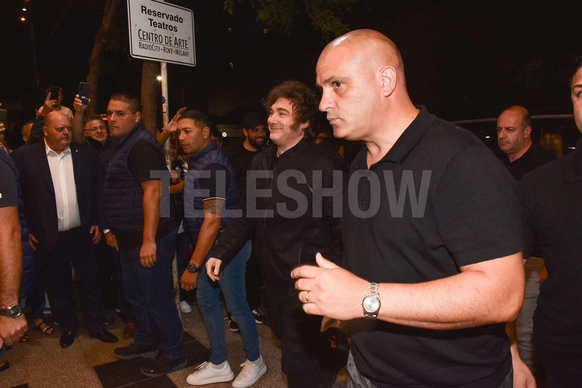 Javier Milei en su llegada