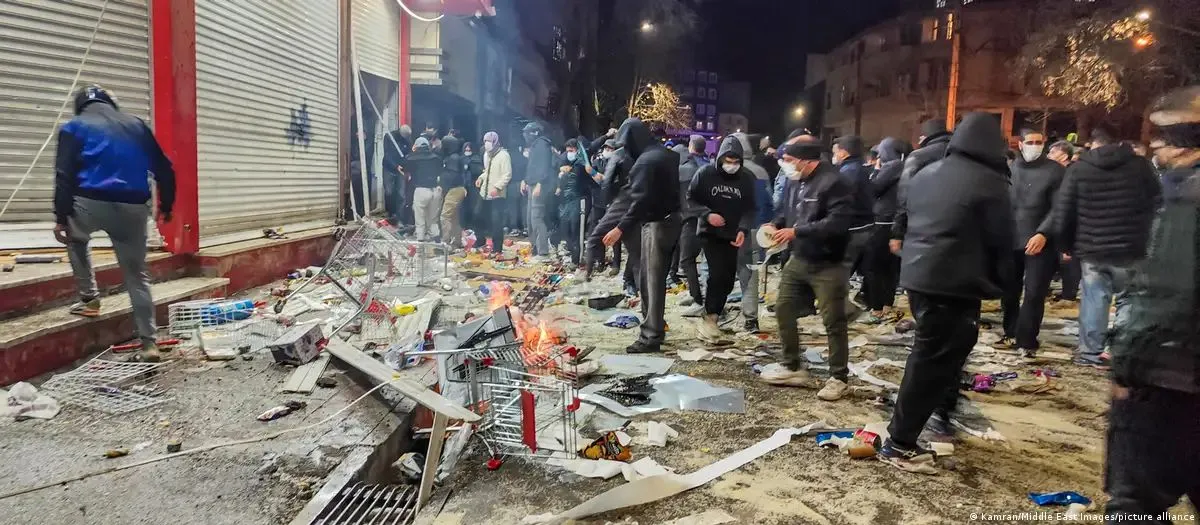 Manifestantes en Irán