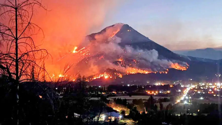 Incendio en Chubut