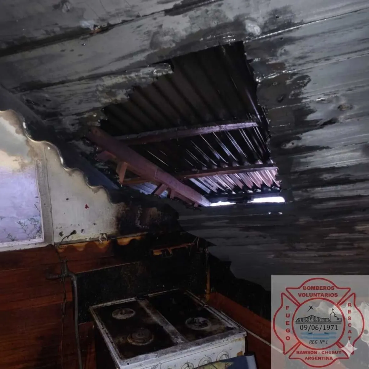 Incendio en Rawson