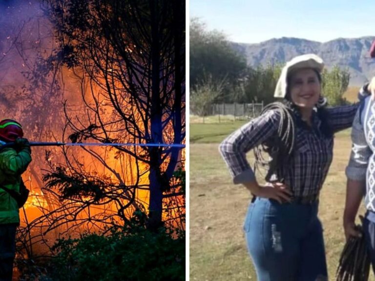 Una Pareja Lucha con Valor para Salvar su Hogar del Fuego en Chubut