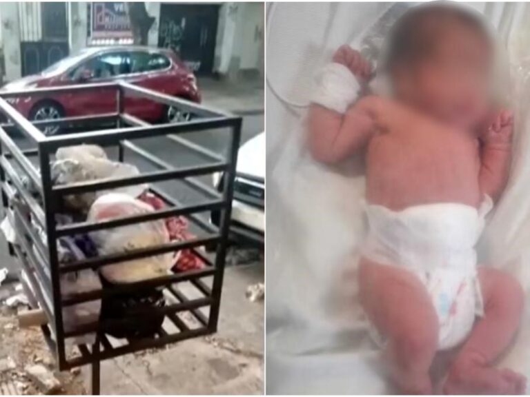 Bebé recién nacida encontrada con vida en un cesto de basura en San Martín