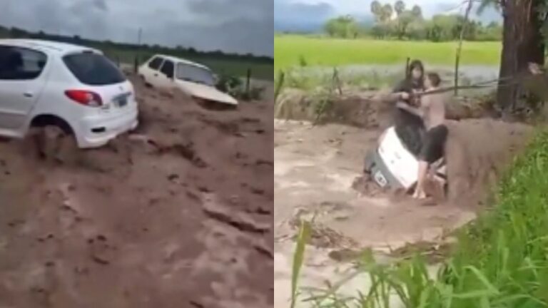 Salta bajo agua: Casi 100 mm de lluvia en menos de una hora