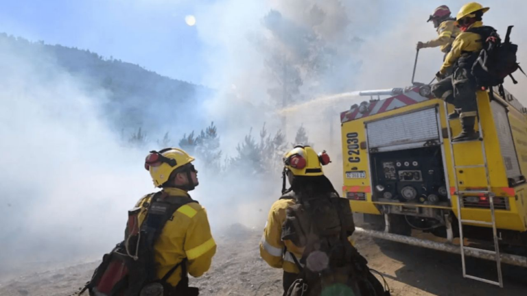 Videos: Brigadistas y helicópteros en acción contra los incendios en la Patagonia