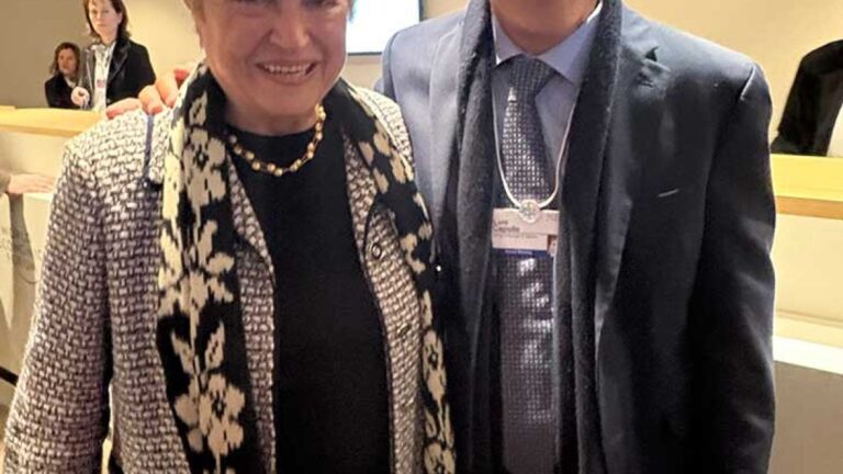 Caputo y Georgieva se encuentran en Davos: El FMI destaca la acumulación de reservas