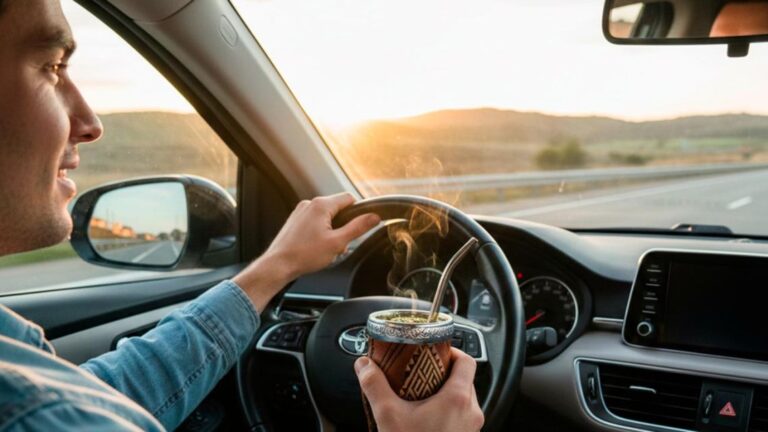 Verano 2026: ¿Es legal tomar mate al volante según la Ley Nacional de Tránsito?