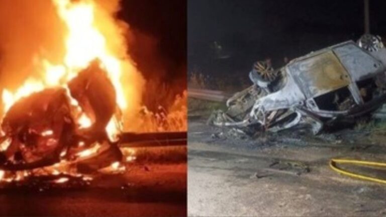 Tragedia en Entre Ríos: Cuatro fallecidos tras volcadura e incendio de un vehículo en la ruta