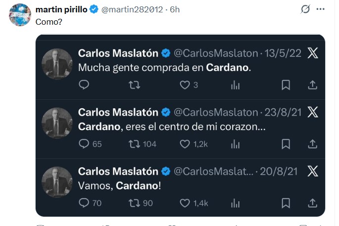 Carlos Maslatón y su cambio de opinión
