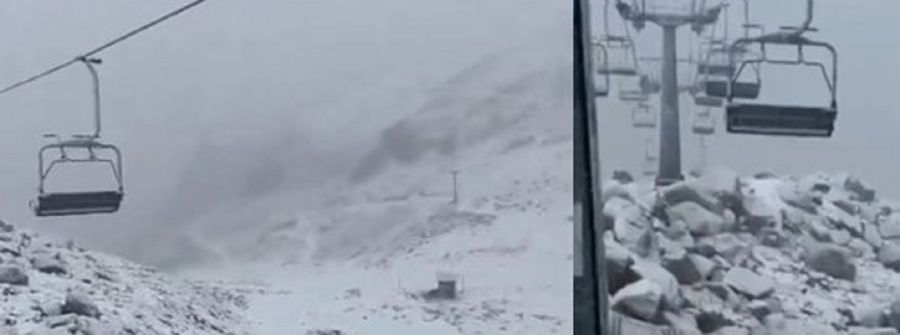 Cerro Catedral cubierto de nieve