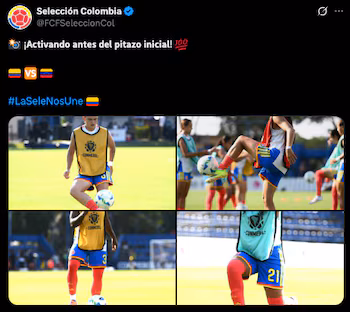 Calentamiento de la Tricolor